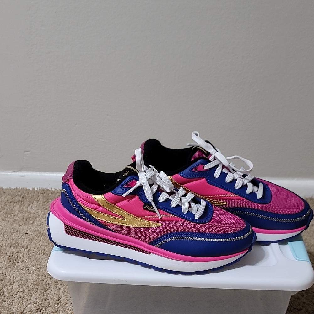 Fila Pink and Gold Women's Sneakers
